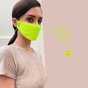 SUMMER Cord yellow face mask